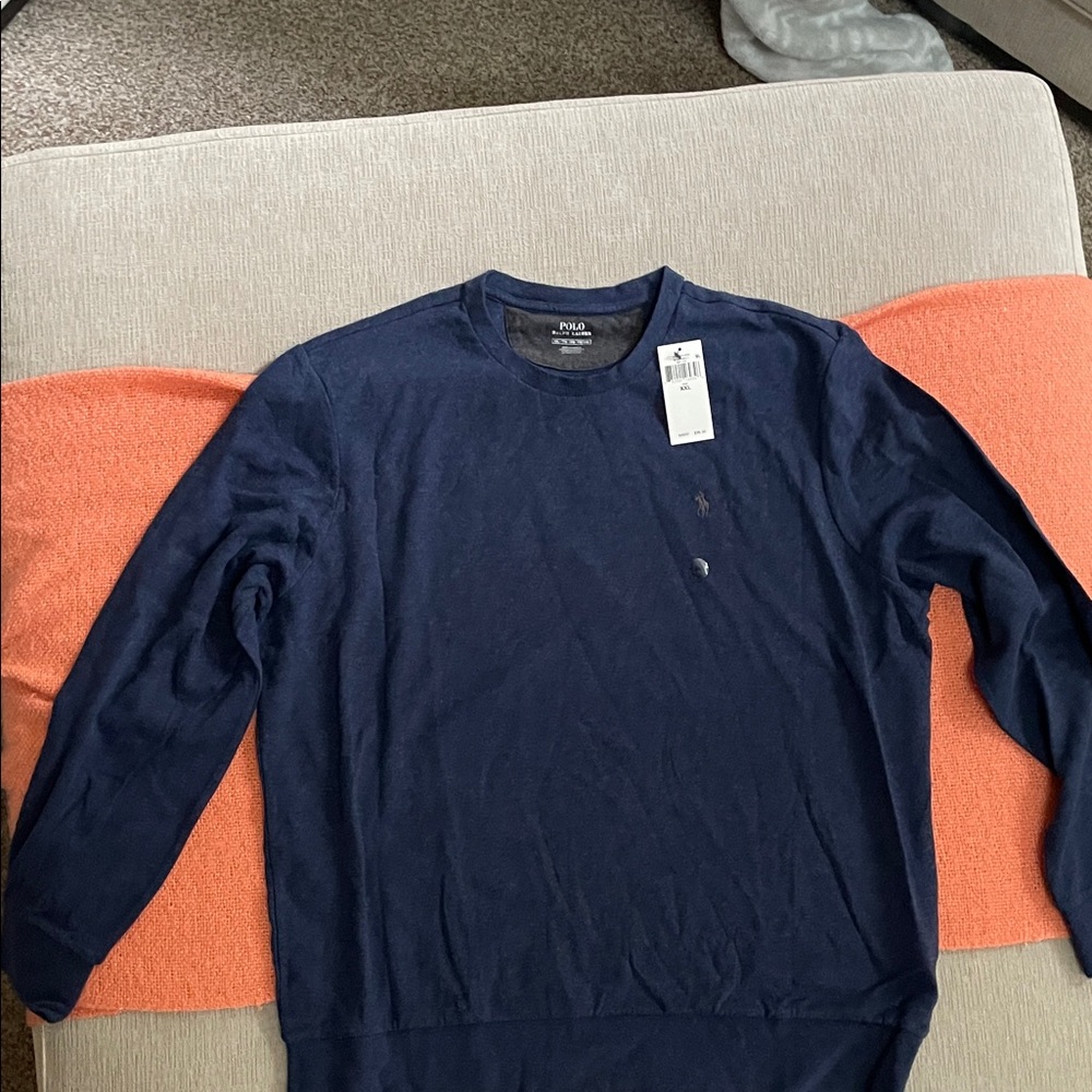 Polo by Ralph Lauren Heathered Blue Pullover
